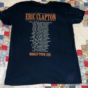 Eric Clapton world tour 2011 T-shirt large